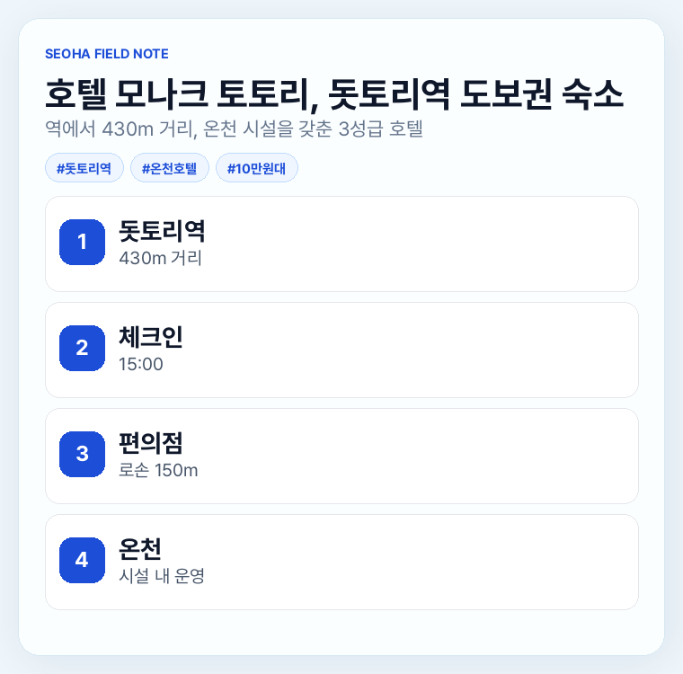 호텔 모나크 토토리, 돗토리역 도보권 숙소