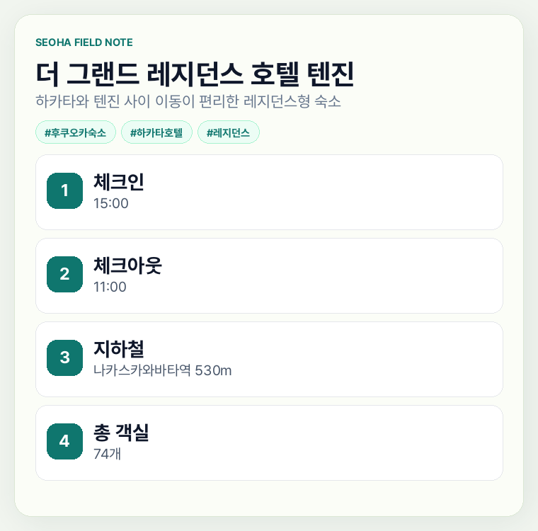 더 그랜드 레지던스 호텔 텐진