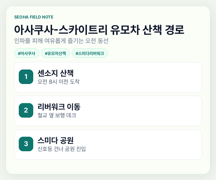 아사쿠사-스카이트리 유모차 산책 경로