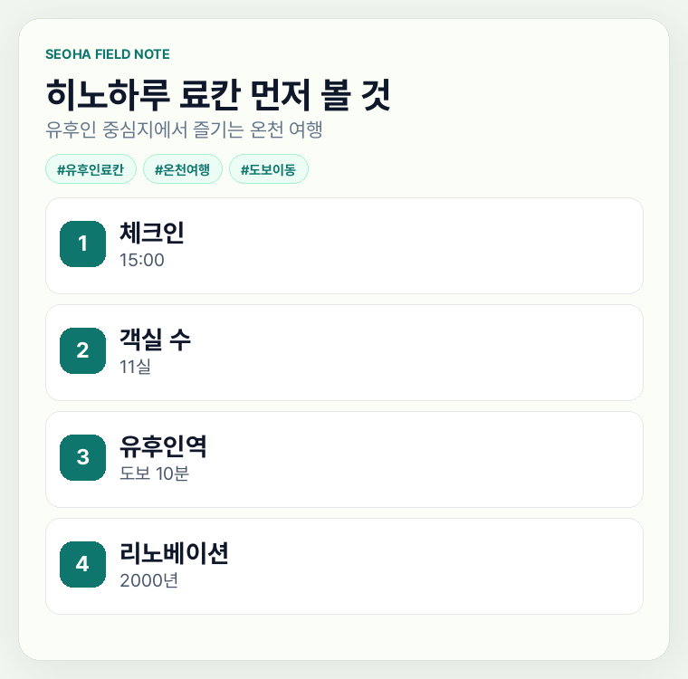 히노하루 료칸 먼저 볼 것